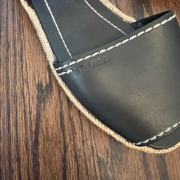 Prada Sandals: fit size 8 1/2- 9 . Great timeless pair - Picture 3 of 6